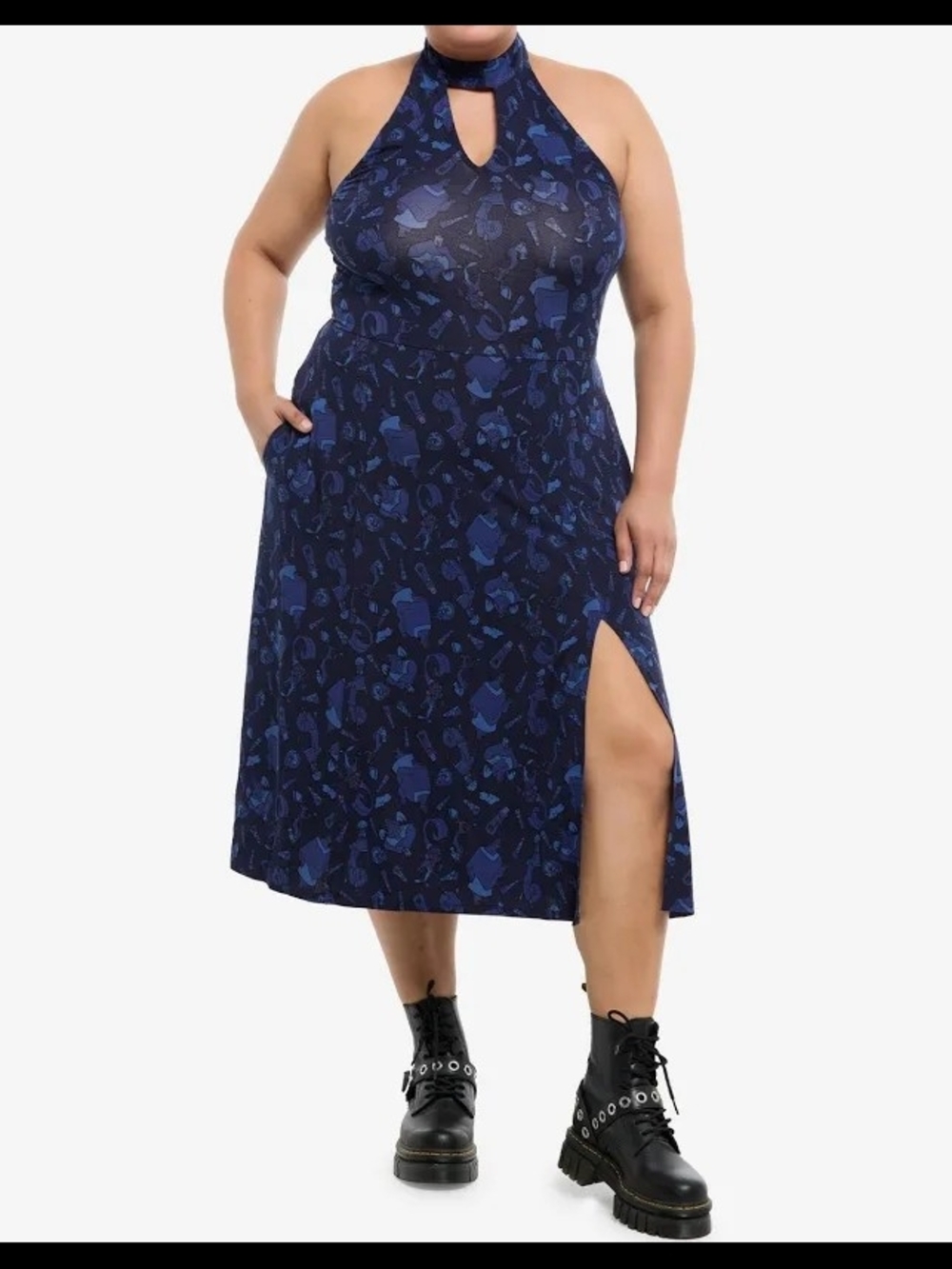 Disney's The Emperor's New Groove Printed Halter Dress Plus Size